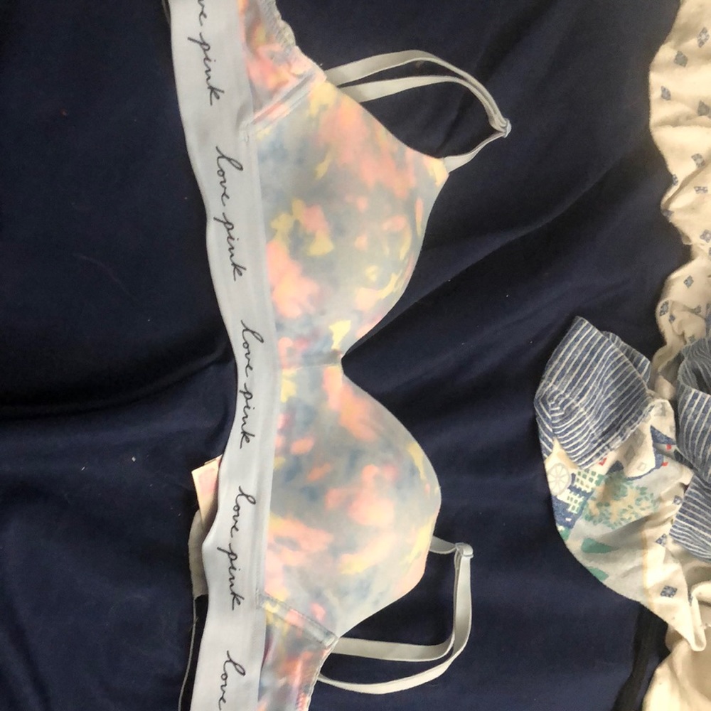 Pink Victoria’s Secret bra